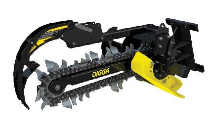 Trencher for agricultural use with Yanmar ViO mini excavators