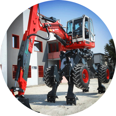 R65 Big Foot Forester II Euromach Spider Excavator